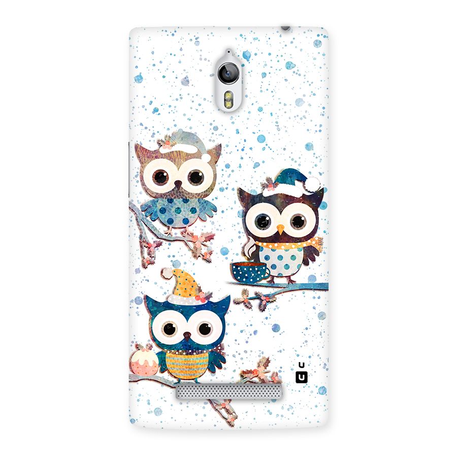 Winter Owls Back Case for Oppo Find 7