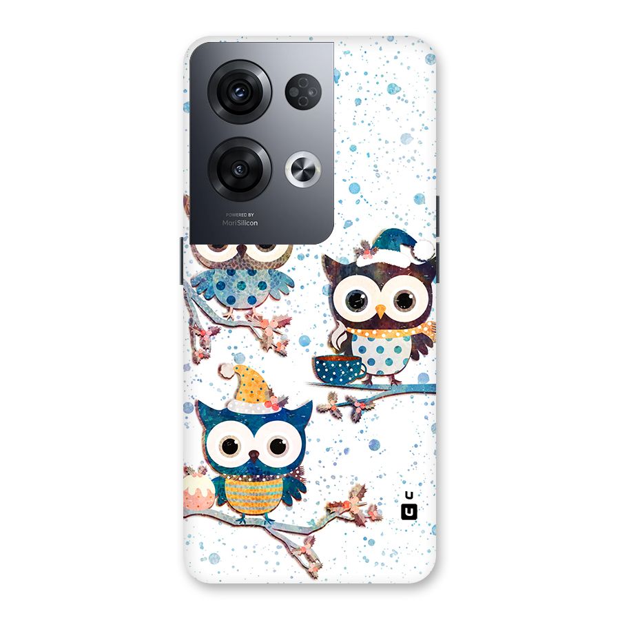 Winter Owls Back Case for Oppo Reno8 Pro 5G