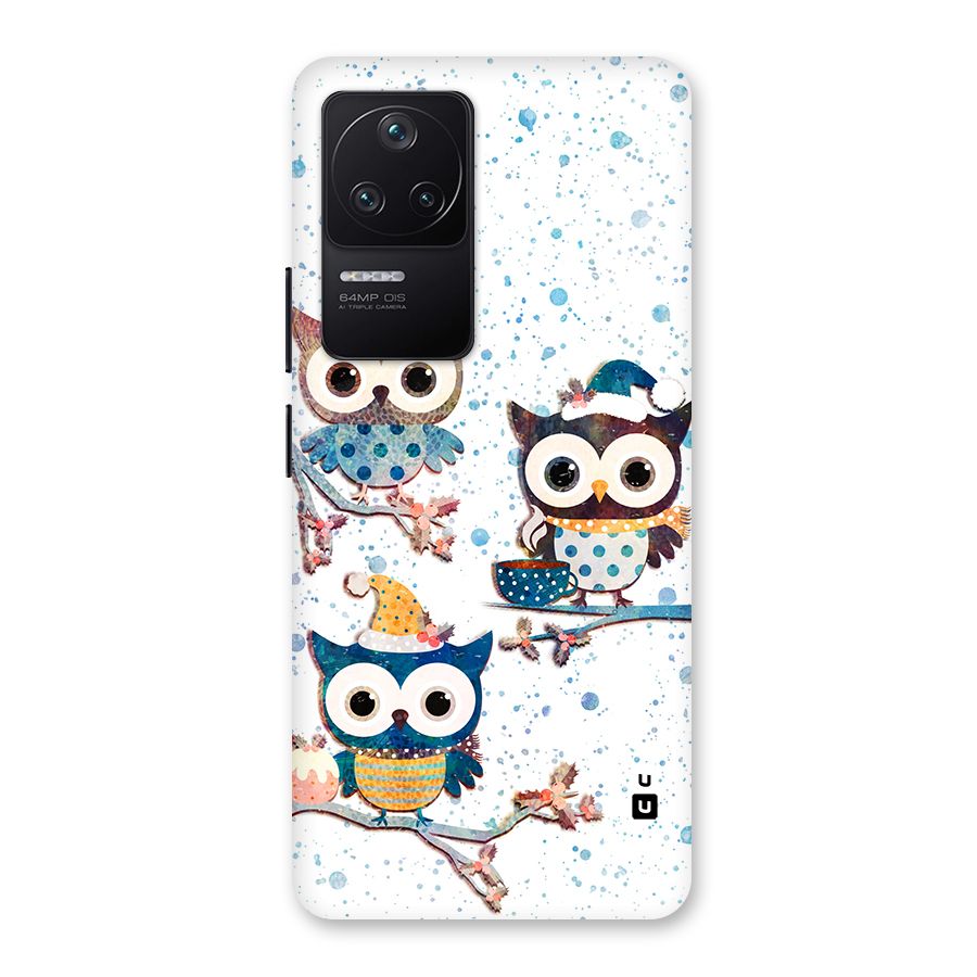 Winter Owls Back Case for Poco F4 5G