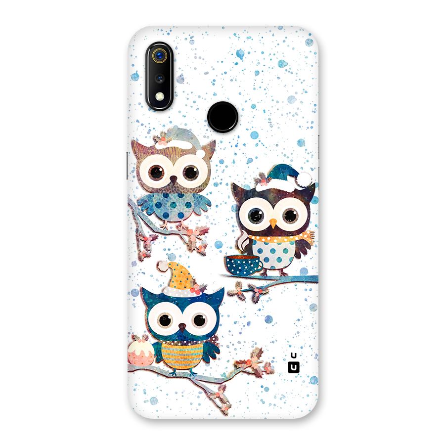 Winter Owls Back Case for Realme 3