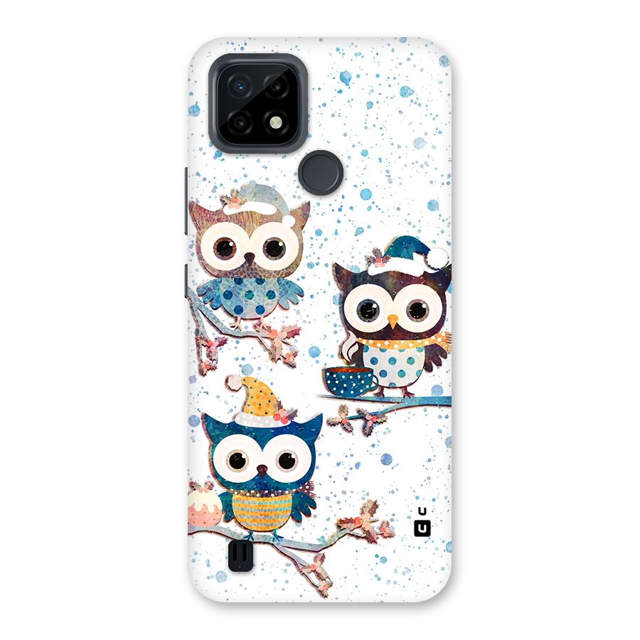 Winter Owls Back Case for Realme C21