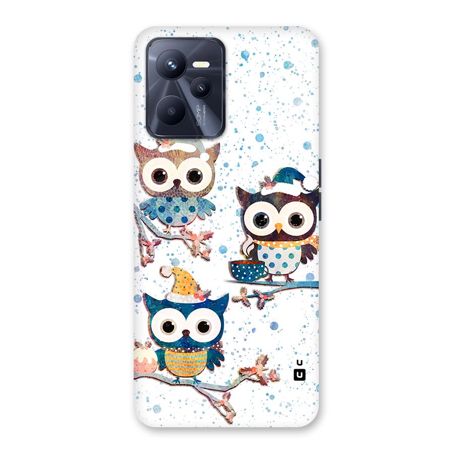 Winter Owls Back Case for Realme C35