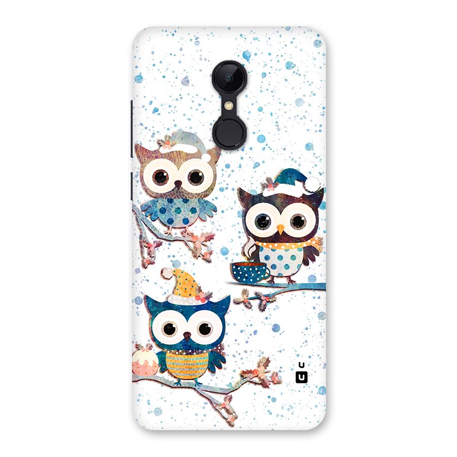 Winter Owls Back Case for Redmi 5