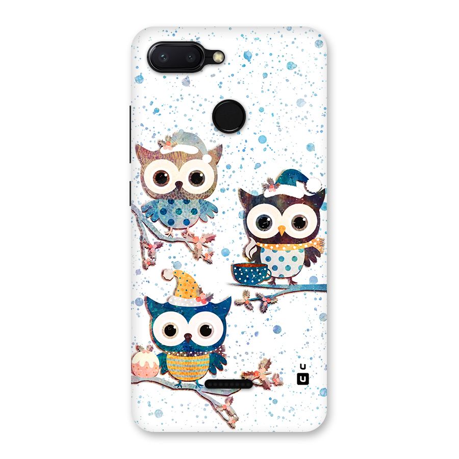 Winter Owls Back Case for Redmi 6