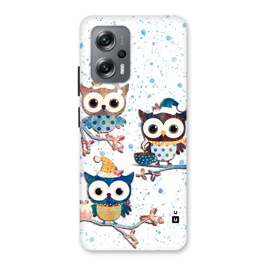 Winter Owls Back Case for Redmi K50i