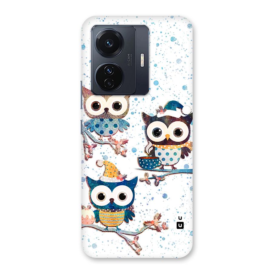 Winter Owls Back Case for Vivo T1 Pro