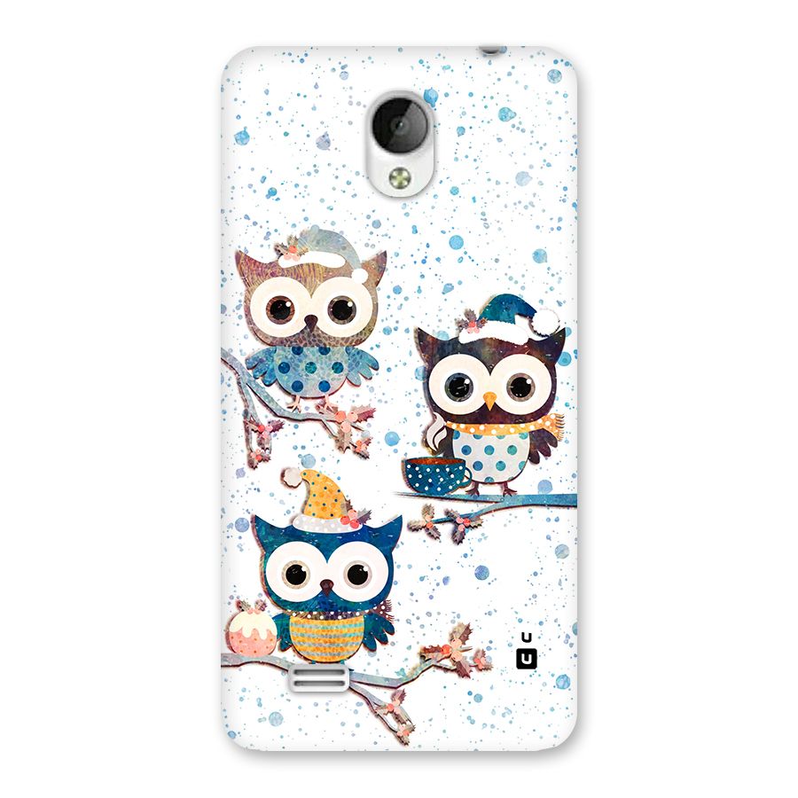 Winter Owls Back Case for Vivo Y21