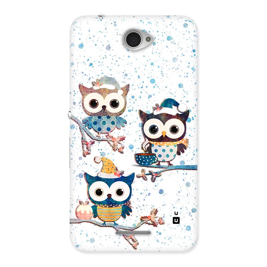 Winter Owls Back Case for Xperia E4