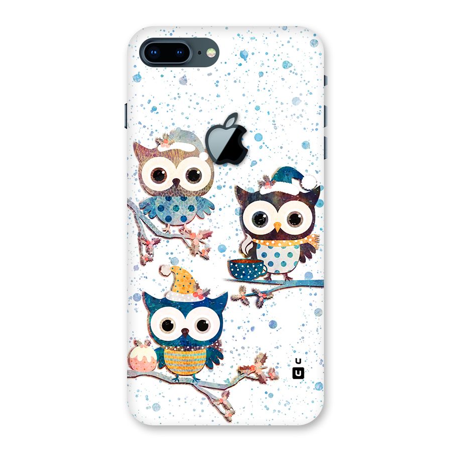 Winter Owls Back Case for iPhone 7 Plus Apple Cut