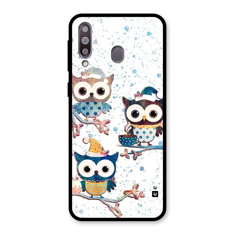Winter Owls Glass Back Case for Galaxy M30