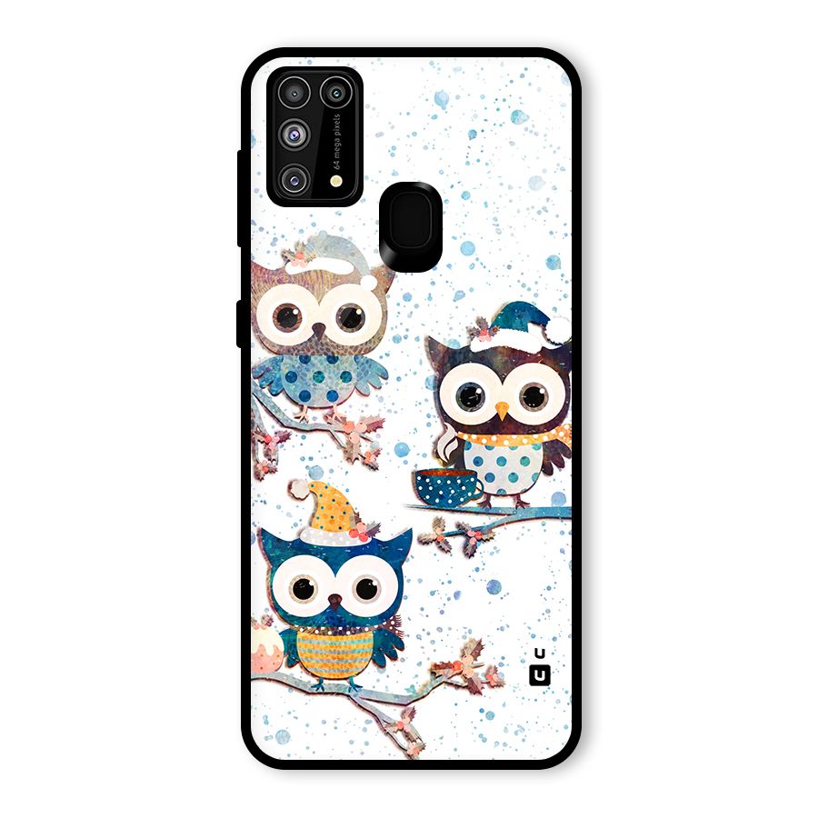 Winter Owls Glass Back Case for Galaxy M31