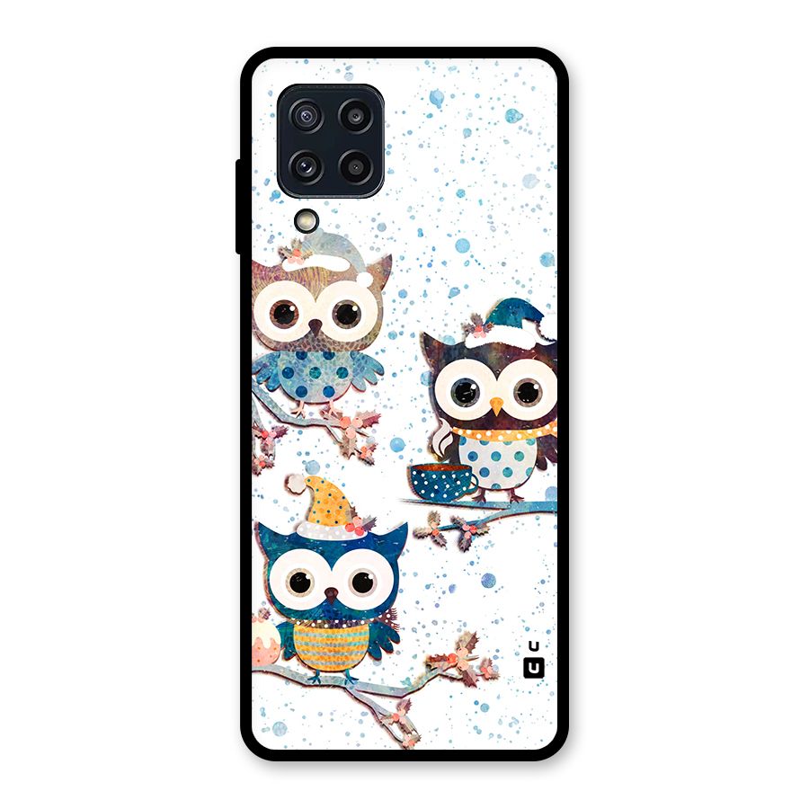 Winter Owls Glass Back Case for Galaxy M32