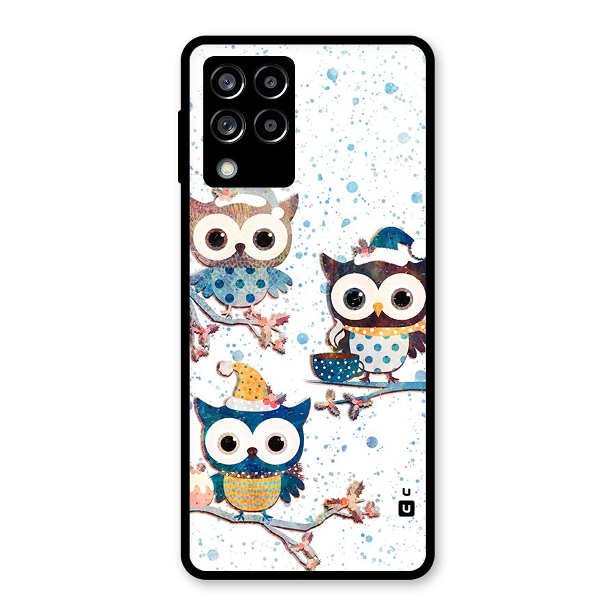 Winter Owls Glass Back Case for Galaxy M53 5G