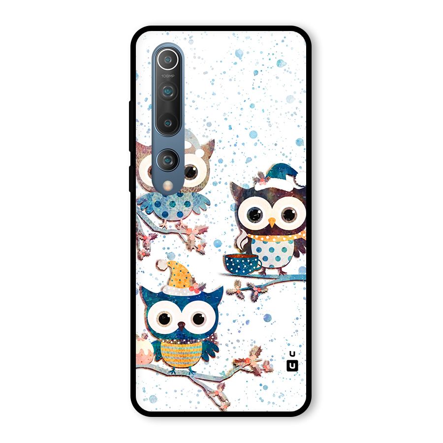 Winter Owls Glass Back Case for Mi 10