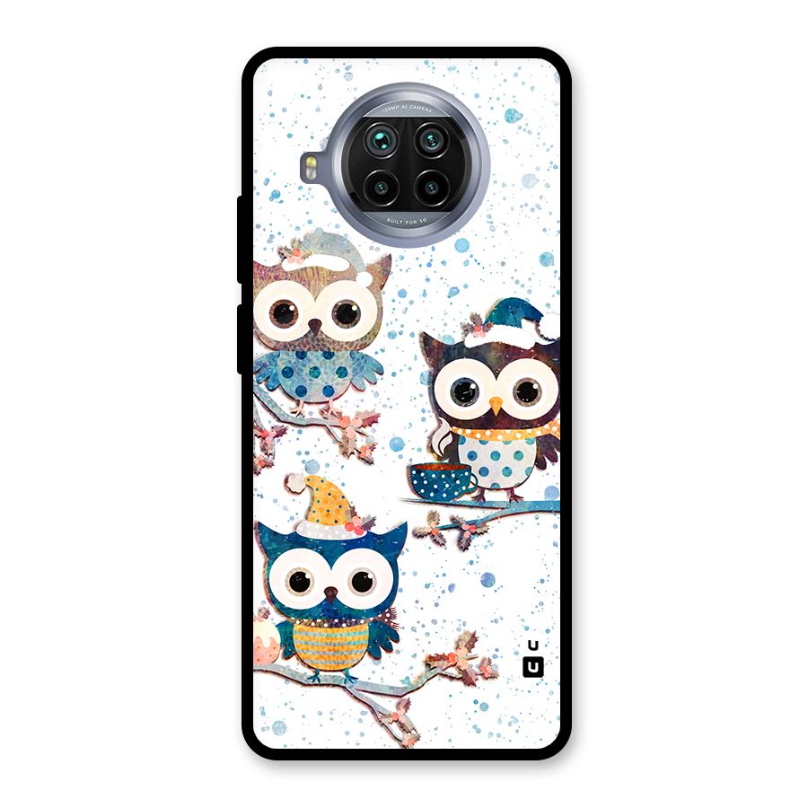 Winter Owls Glass Back Case for Mi 10i