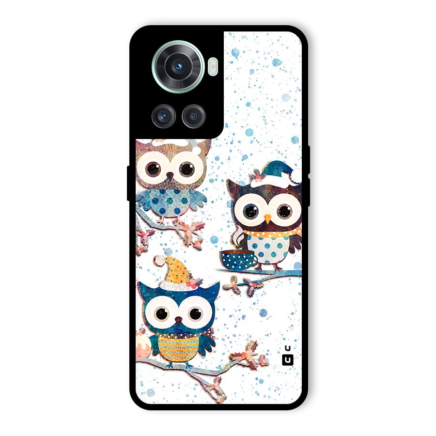 Winter Owls Glass Back Case for OnePlus 10R
