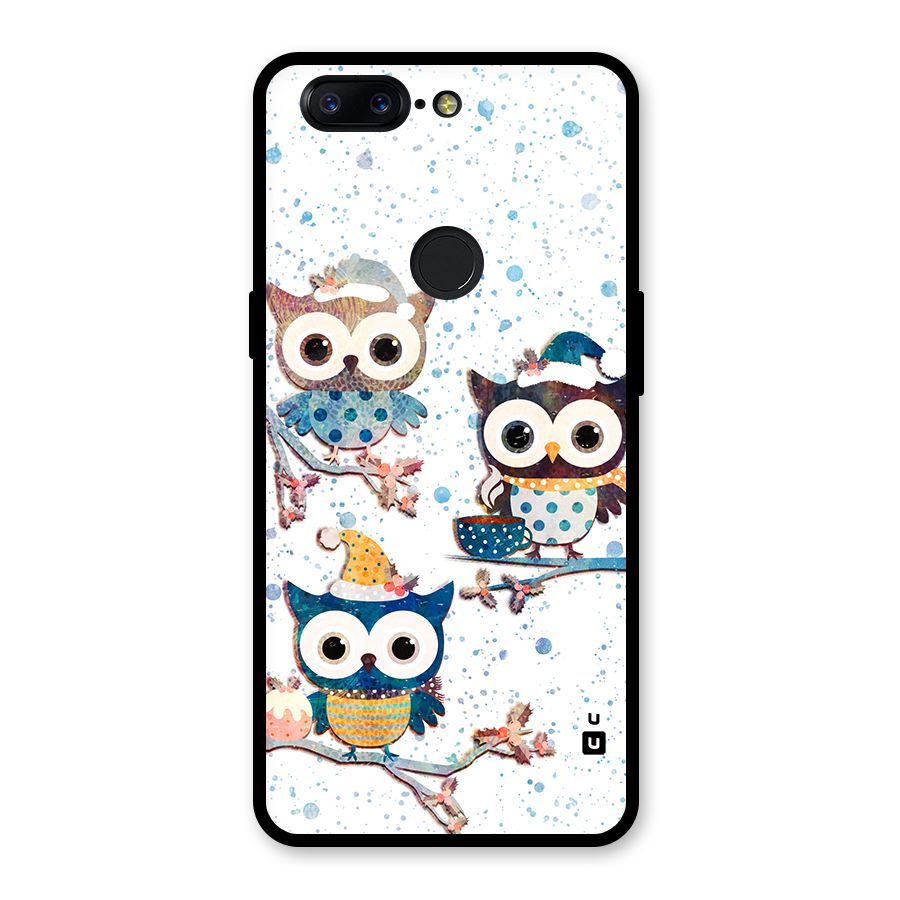 Winter Owls Glass Back Case for OnePlus 5T