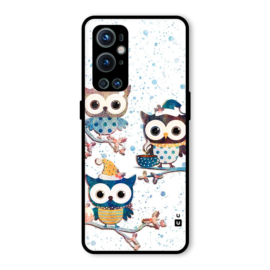 Winter Owls Glass Back Case for OnePlus 9 Pro