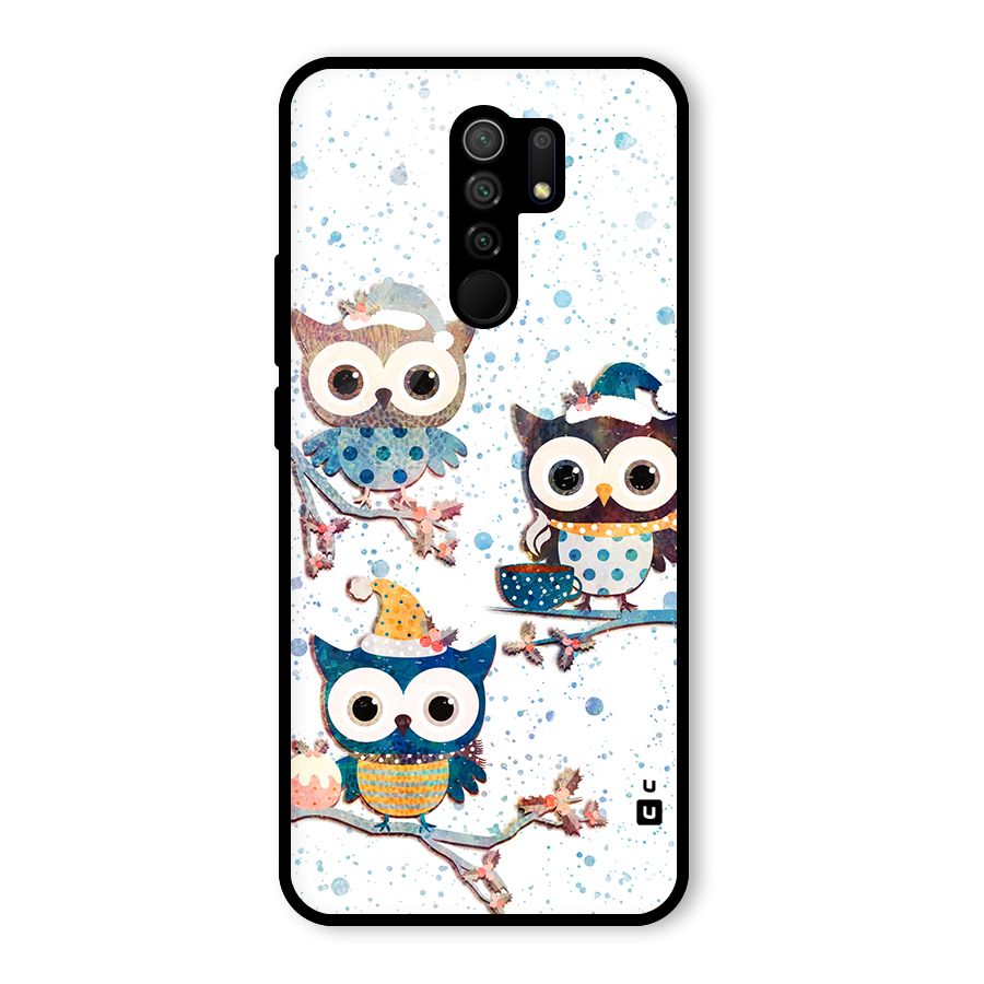 Winter Owls Glass Back Case for Poco M2