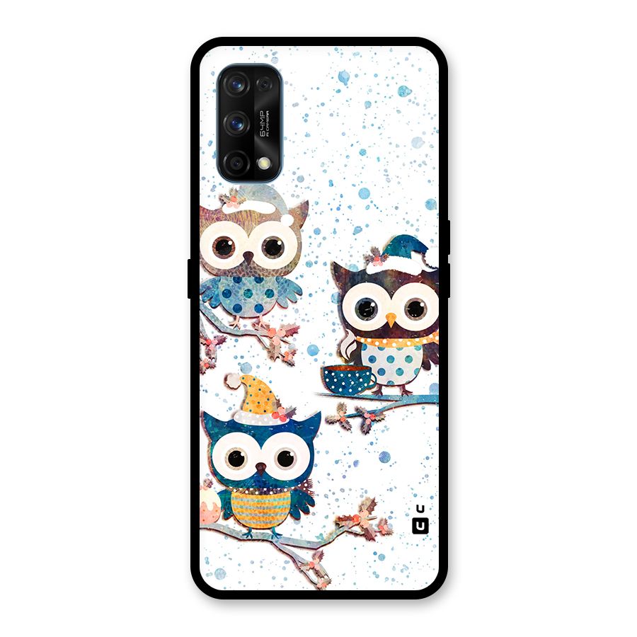 Winter Owls Glass Back Case for Realme 7 Pro