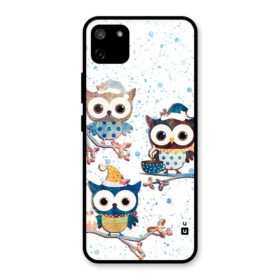 Winter Owls Glass Back Case for Realme C11