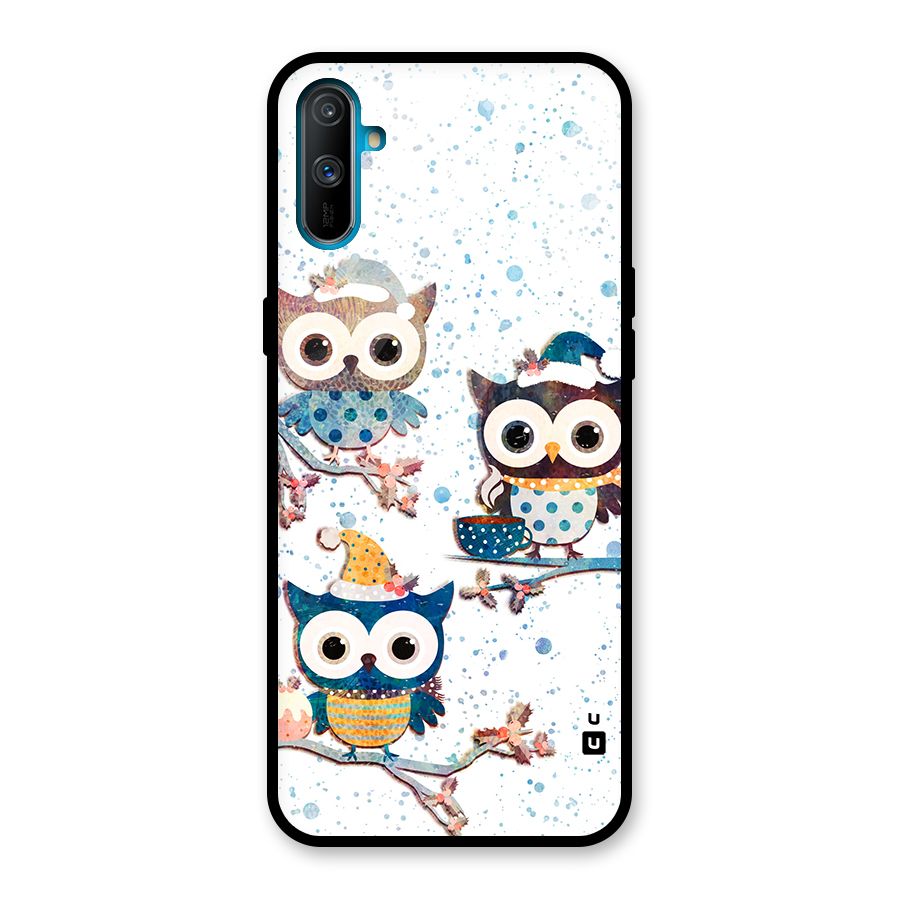 Winter Owls Glass Back Case for Realme C3