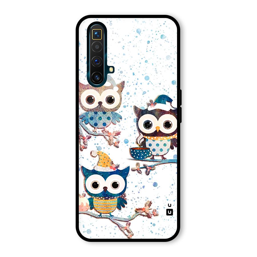 Winter Owls Glass Back Case for Realme X3