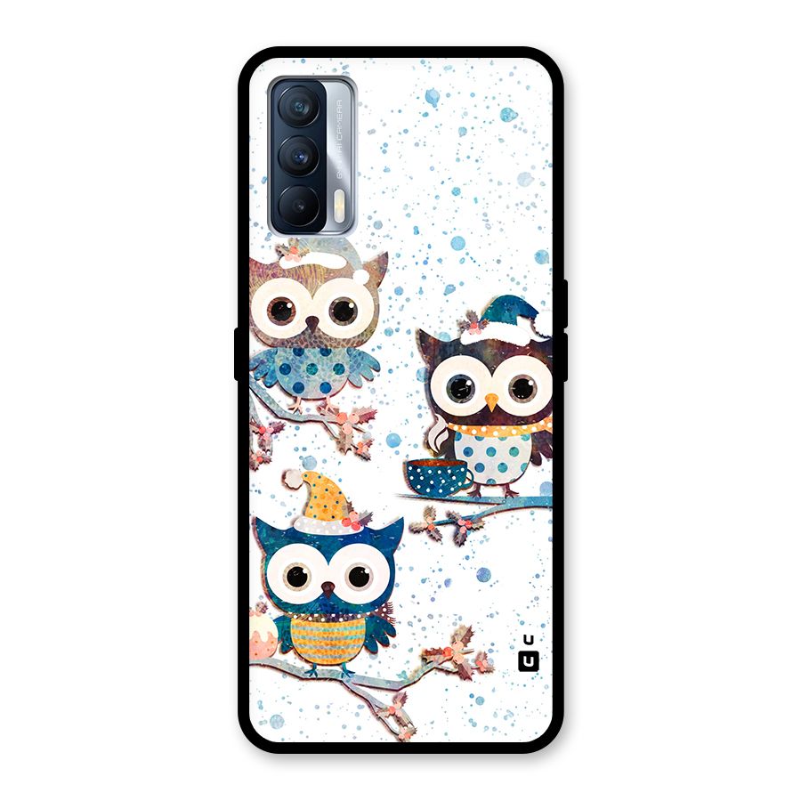 Winter Owls Glass Back Case for Realme X7