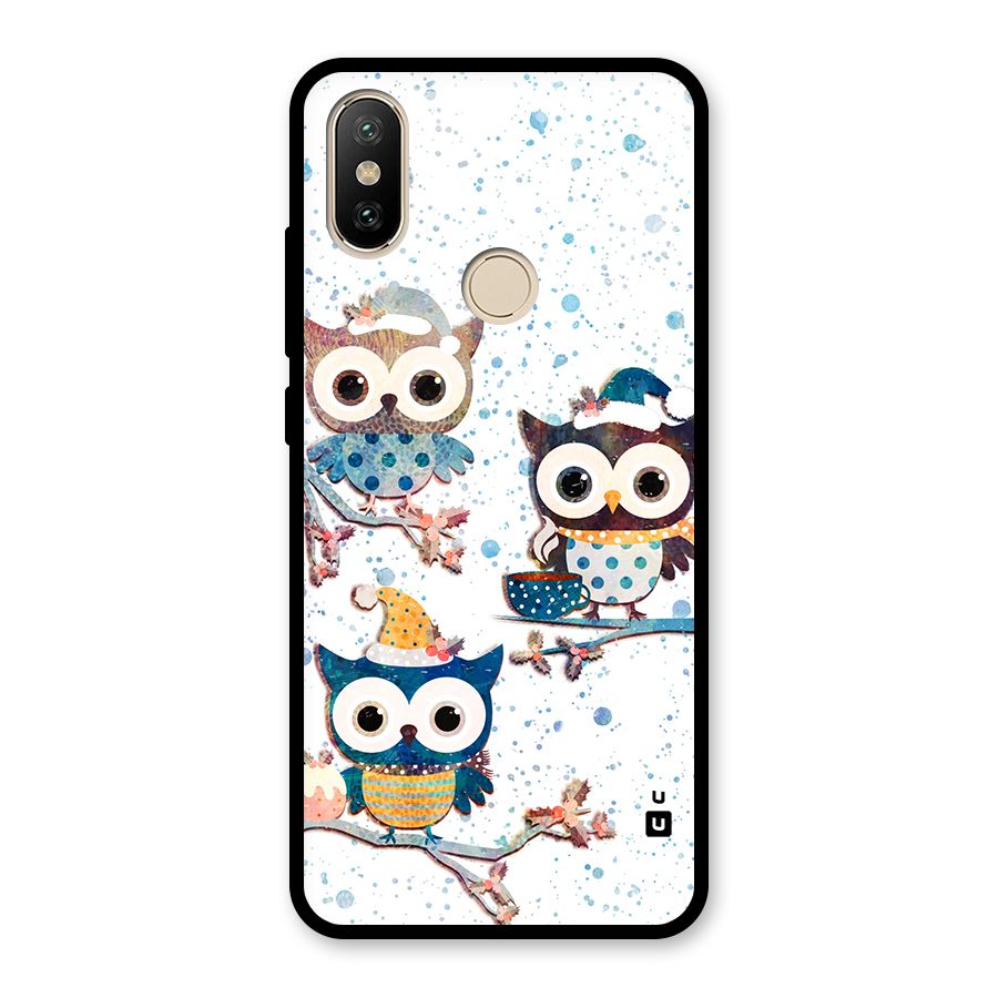 Winter Owls Glass Back Case for Redmi A2