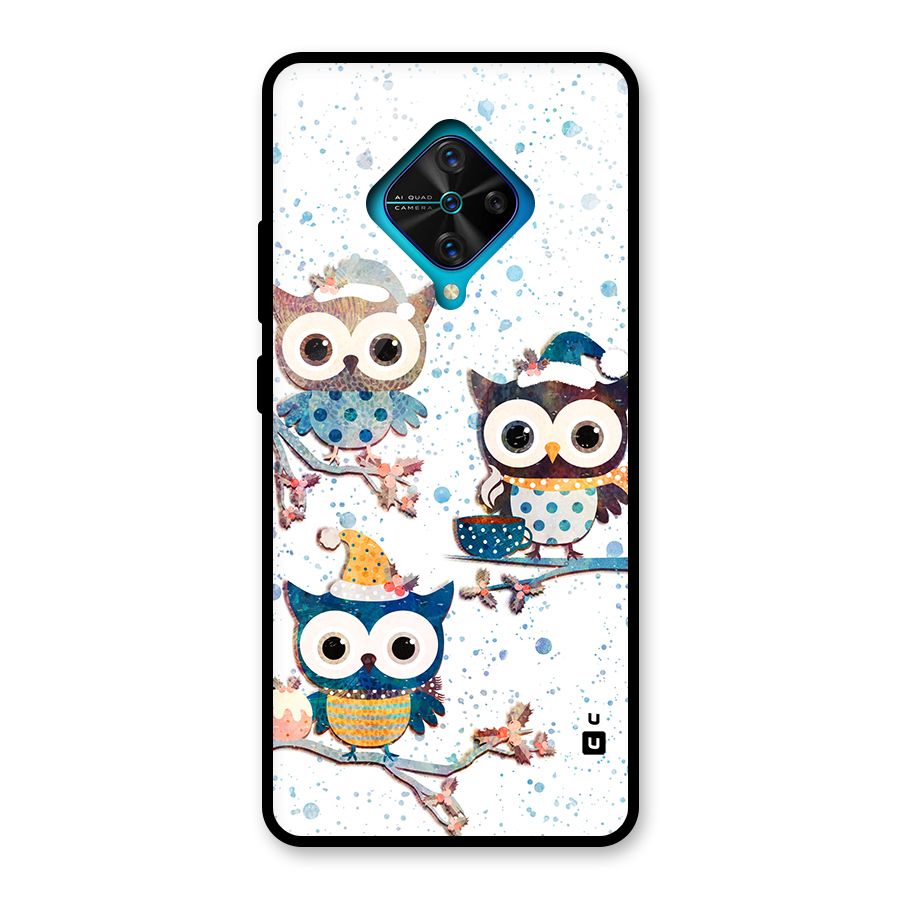 Winter Owls Glass Back Case for Vivo S1 Pro