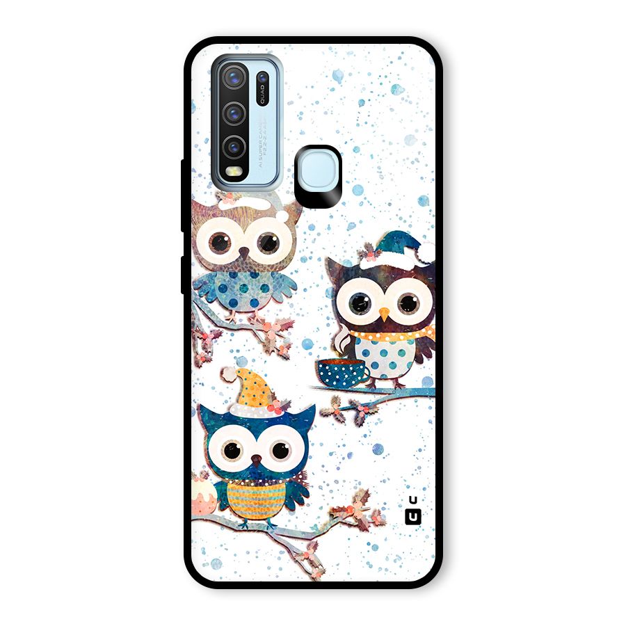 Winter Owls Glass Back Case for Vivo Y30
