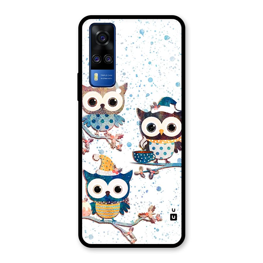 Winter Owls Glass Back Case for Vivo Y31