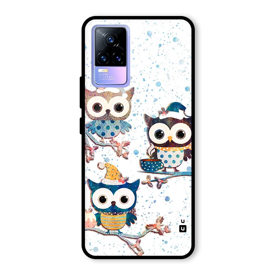 Winter Owls Glass Back Case for Vivo Y73