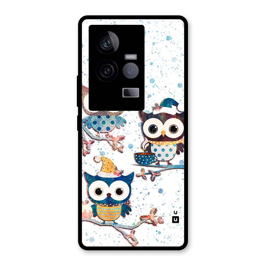 Winter Owls Glass Back Case for Vivo iQOO 11 5G