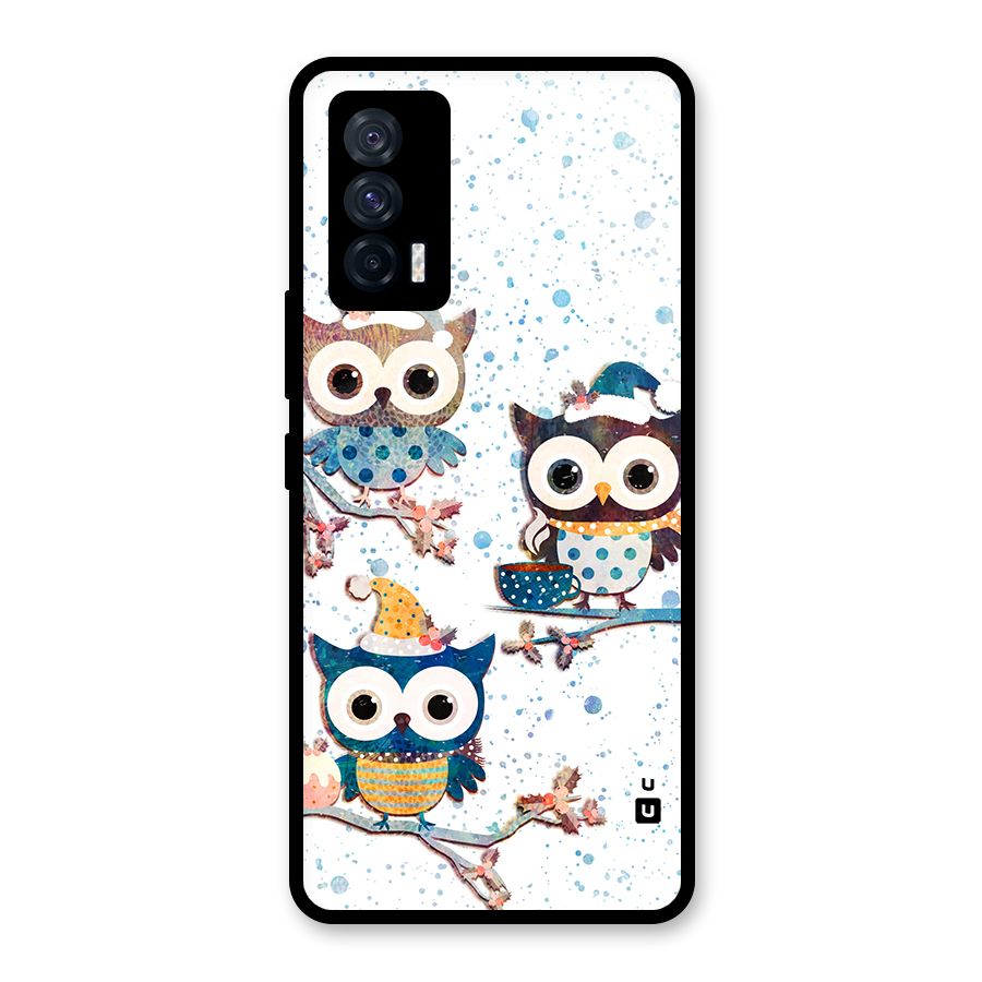 Winter Owls Glass Back Case for Vivo iQOO 7 5G