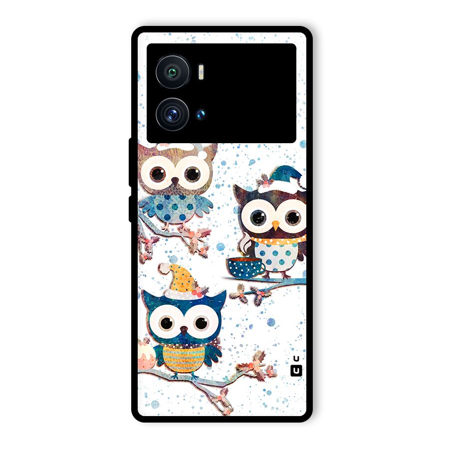 Winter Owls Glass Back Case for Vivo iQOO 9 Pro