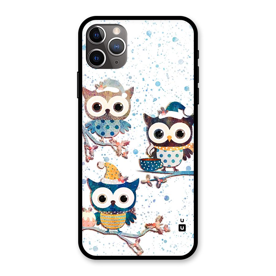 Winter Owls Glass Back Case for iPhone 11 Pro Max