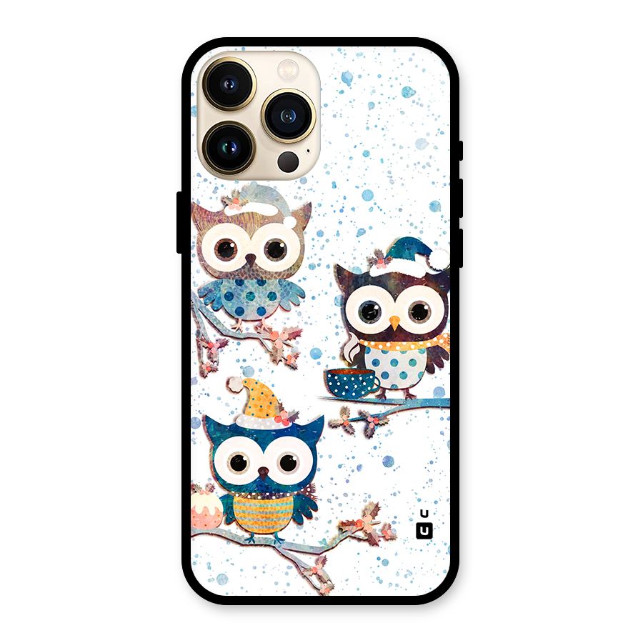 Winter Owls Glass Back Case for iPhone 13 Pro Max