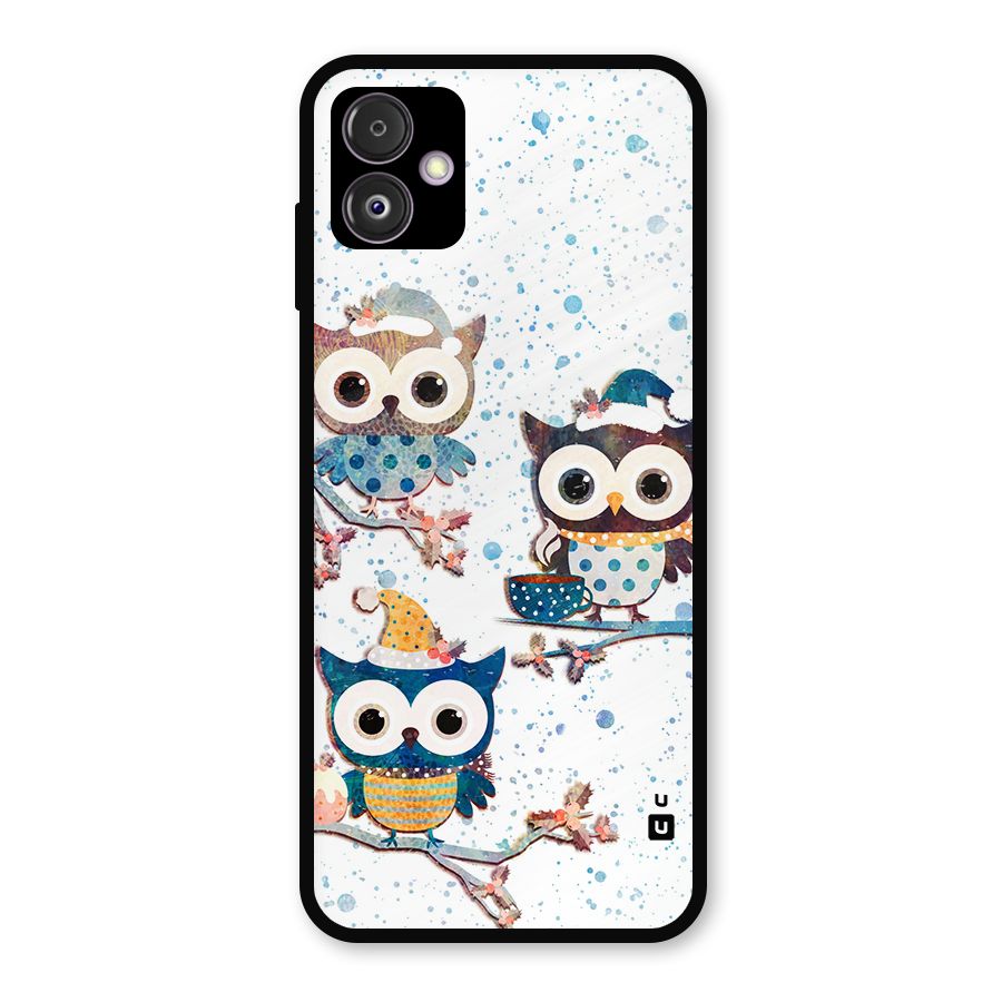 Winter Owls Metal Back Case for Galaxy F14