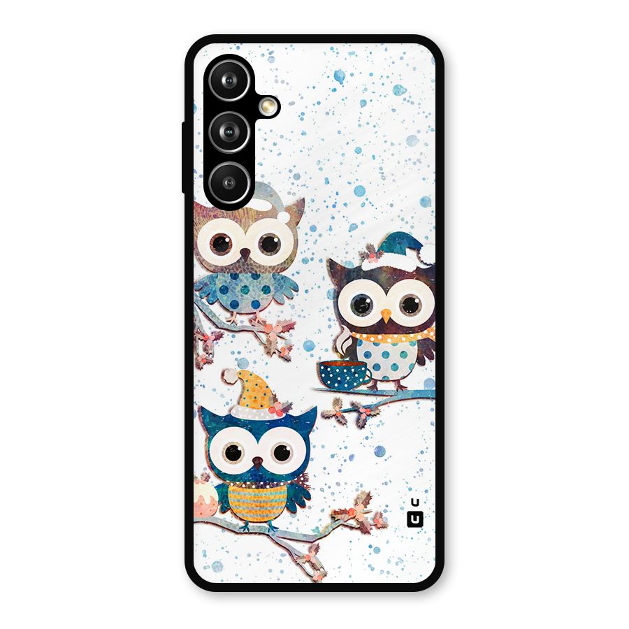 Winter Owls Metal Back Case for Galaxy F54
