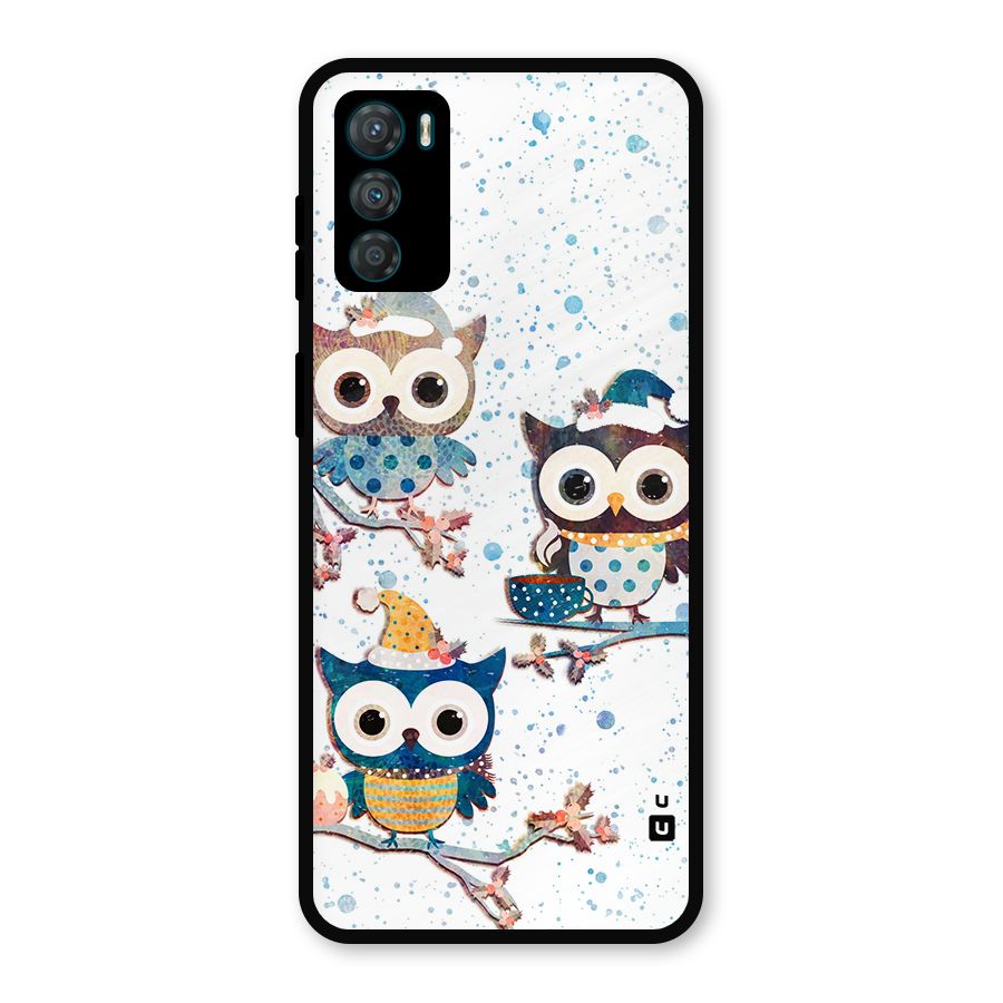 Winter Owls Metal Back Case for Moto G42