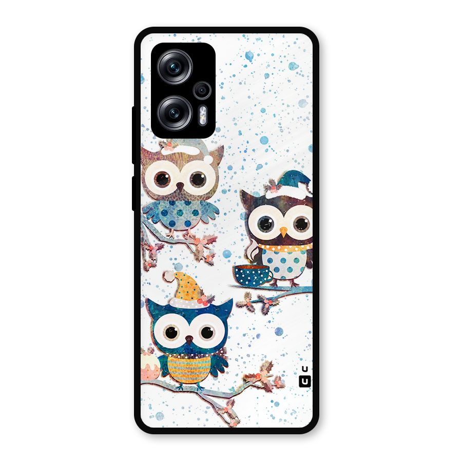 Winter Owls Metal Back Case for Redmi K50i