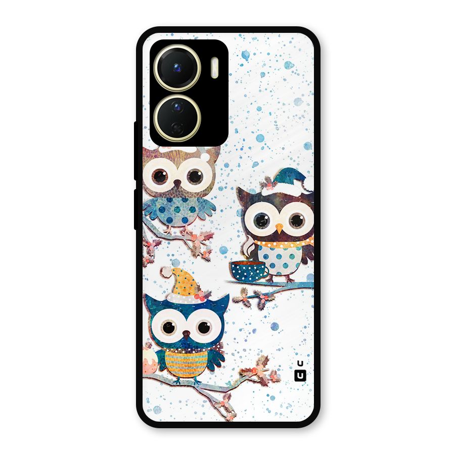 Winter Owls Metal Back Case for Vivo T2x