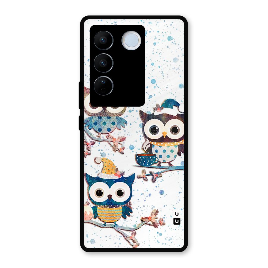 Winter Owls Metal Back Case for Vivo V27