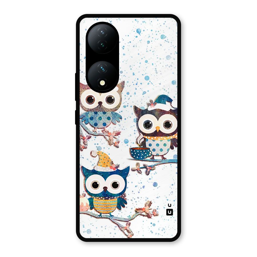 Winter Owls Metal Back Case for Vivo Y100