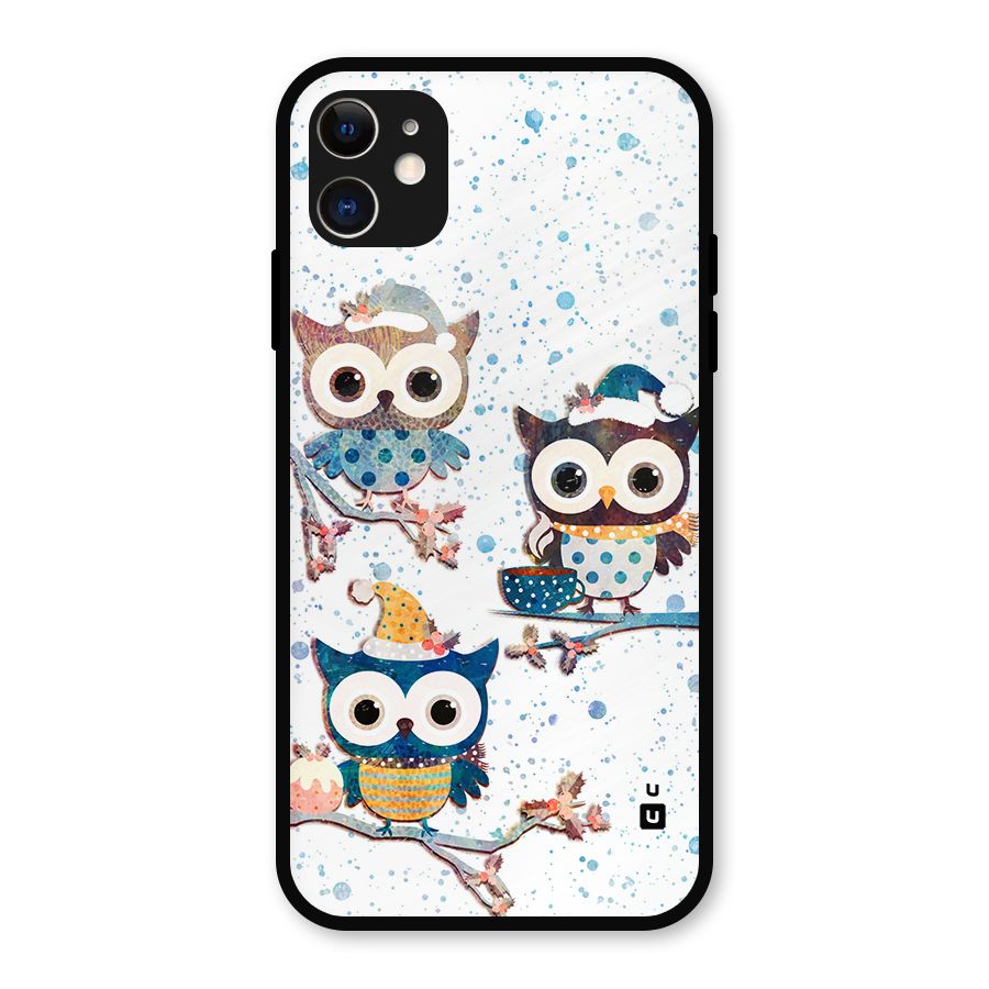 Winter Owls Metal Back Case for iPhone 11