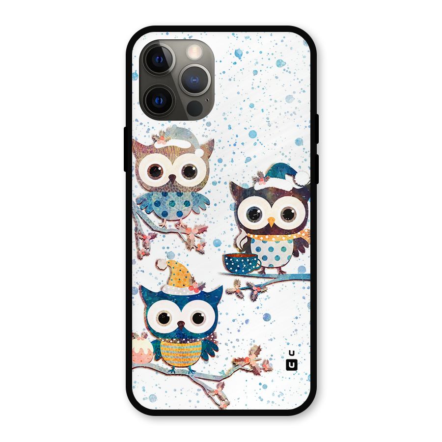 Winter Owls Metal Back Case for iPhone 12 Pro