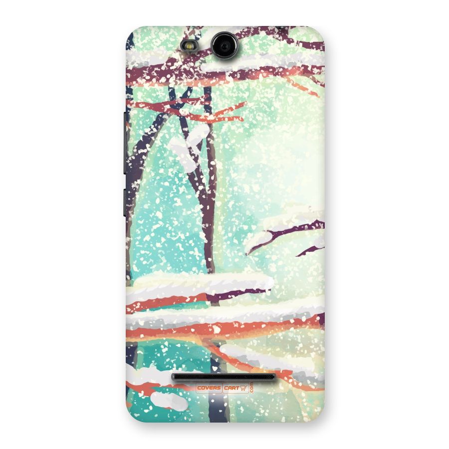 Winter Season Back Case for Micromax Canvas Juice 3 Q392