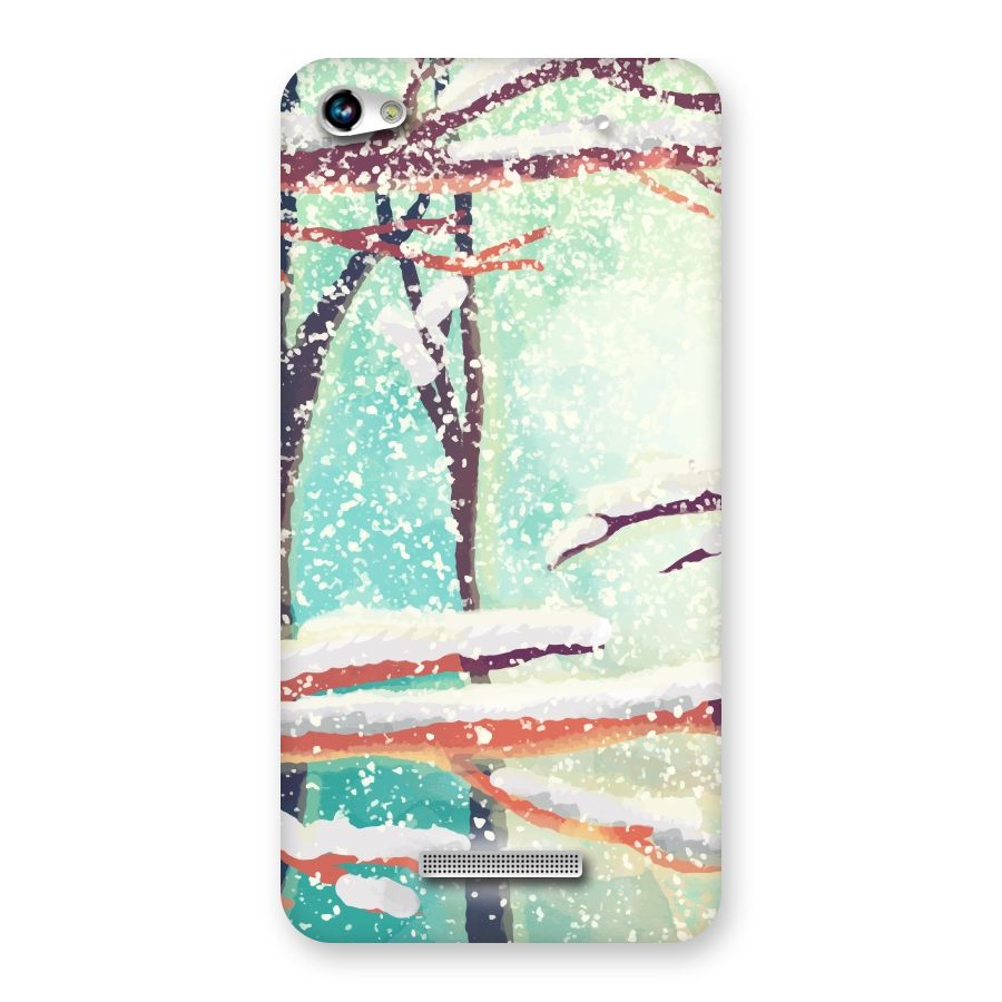 Winter Season Back Case for Micromax Hue 2