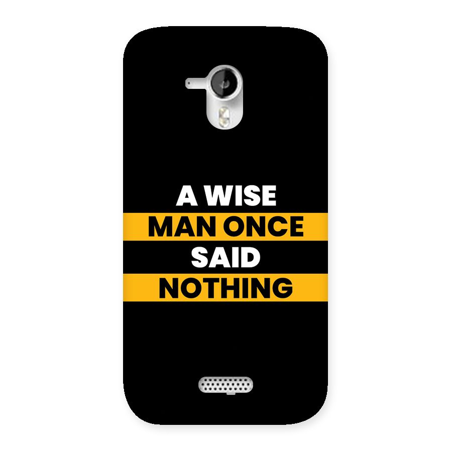 Wise Man Back Case for Canvas HD A116